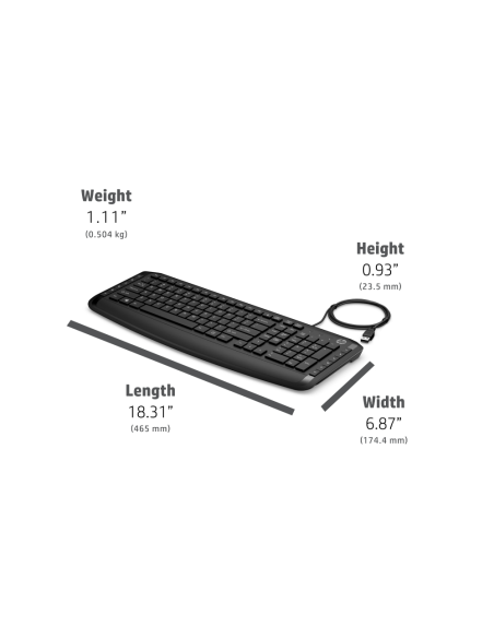 CLAVIER ET SOURIS FILAIRES HP 200 AZERTY