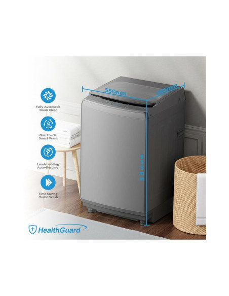 MACHINE A LAVER  MIDEA TOP LOADING FULL AUTO 10,5 KG GREY