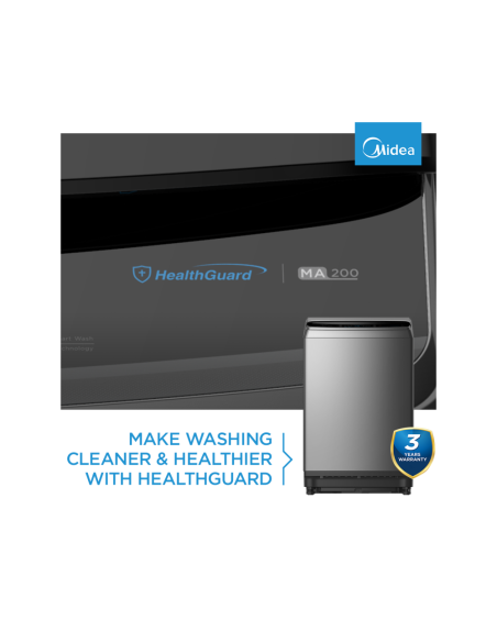 MACHINE A LAVER  MIDEA TOP LOADING FULL AUTO 10,5 KG GREY