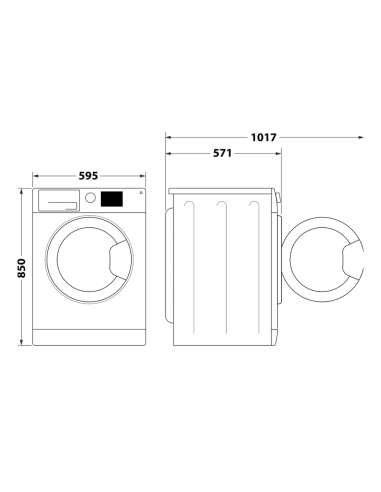 MACHINE A LAVER WHIRLPOOL 7KG 1200TR 6°SENS SILVER
