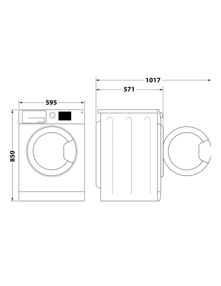 MACHINE A LAVER WHIRLPOOL 7KG 1200TR 6°SENS SILVER
