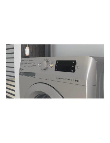 MACHINE A LAVER WHIRLPOOL 8KG 1200TR SILVER