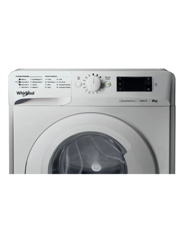 MACHINE A LAVER WHIRLPOOL 8KG 1200TR SILVER
