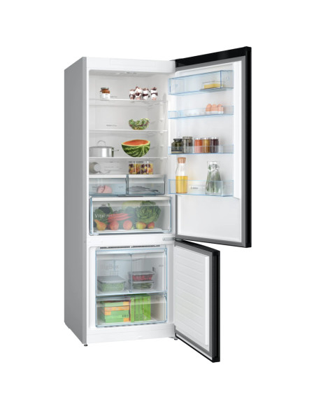 REFRIGERATEUR BOSCH COMBINE 559L INOX NOIR