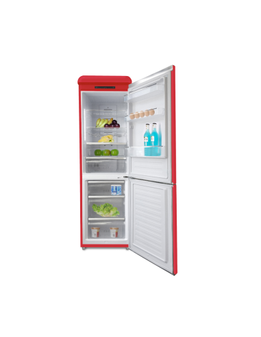 REFRIGERATEUR SCHNEIDER COMBINE 326L ROUGE
