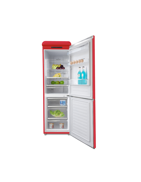 REFRIGERATEUR SCHNEIDER COMBINE 326L ROUGE
