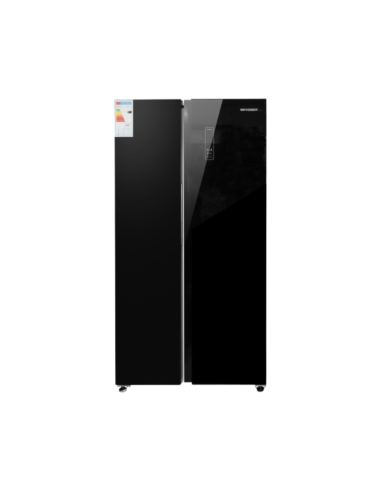 REFRIGERATEUR  SCHNEIDER SIDE BY SIDE 581L NET MIROIR NOIR