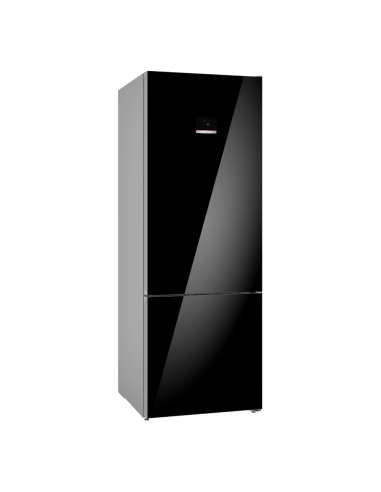 REFRIGERATEUR BOSCH COMBINE 70CM VERRE NOIR