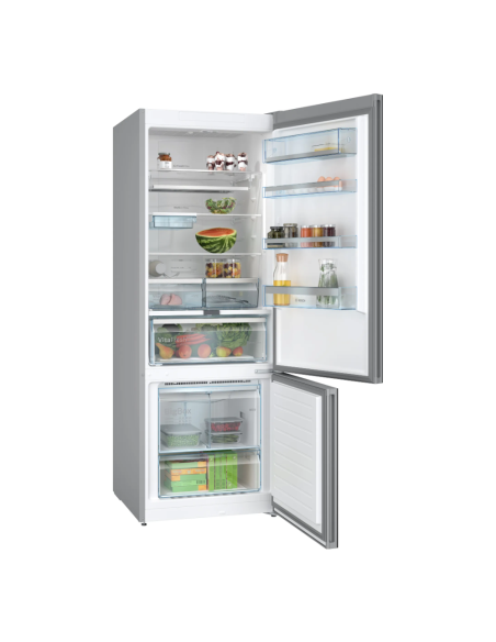 REFRIGERATEUR BOSCH COMBINE 70CM VERRE NOIR
