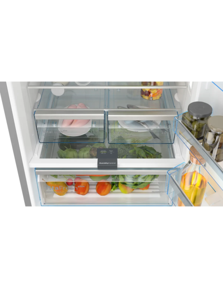 REFRIGERATEUR BOSCH COMBINE 70CM VERRE NOIR