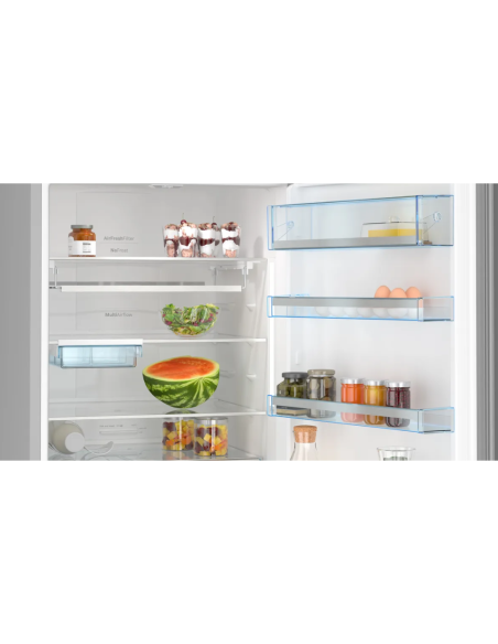 REFRIGERATEUR BOSCH COMBINE 70CM VERRE NOIR