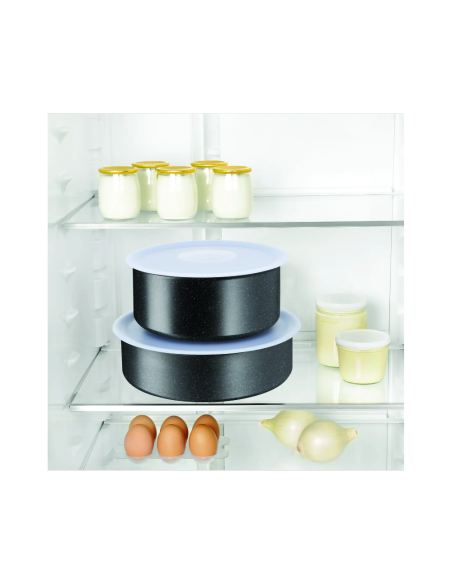 BATTERIE DE CUISINE TEFAL INGENIO 6P BLACKSTONE NOIR