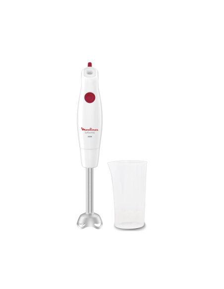 MIXEUR PLONGEANT MOULINEX 350W 2 LAMES PIEDS INOX BLANC
