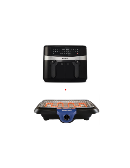 PACK(FRITEUSE AIR FRY TAURUS DUAL DIGITAL DUO 9L+BARBECUE MASAYA TAURUS)