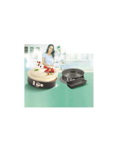 SET TEFAL 3PCS MOULES CAKE EASYBAKE NOIR