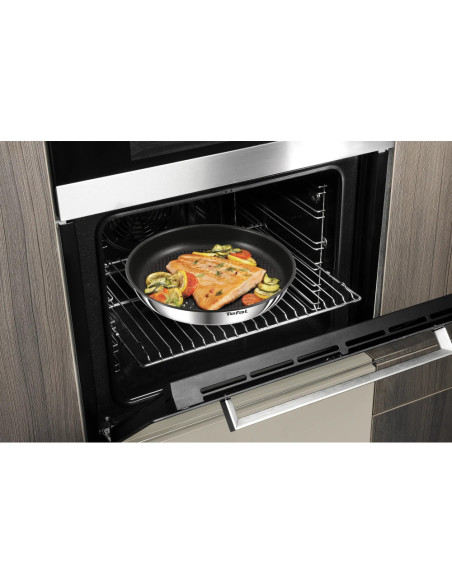 BATTERIE DE CUISINE TEFAL INOX INGENIO 10PCS EMOTION (2 POELES REV 22/26CM / 2 CASS 16/18CM