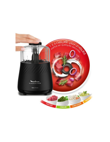 HACHOIR MOULINEX + BOL COMPLET NOIR