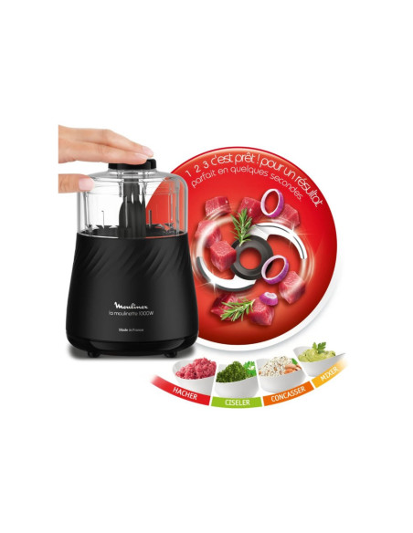 HACHOIR MOULINEX + BOL COMPLET NOIR