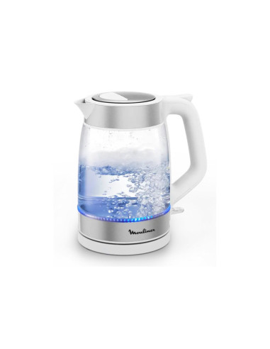 BOUILLOIRE MOULINEX EN VERRE 1,7L 2200W BLC/SILVER
