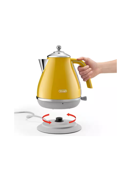 BOUILLOIRE DELONGHI ICONA CAPITALS 1,7 L 2000 W JAUNE