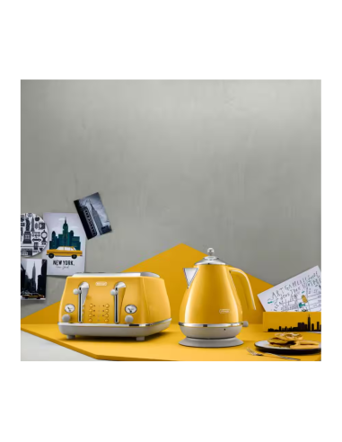 BOUILLOIRE DELONGHI ICONA CAPITALS 1,7 L 2000 W JAUNE