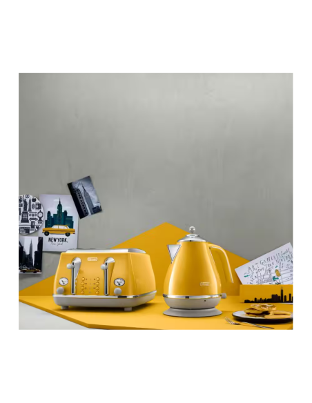 BOUILLOIRE DELONGHI ICONA CAPITALS 1,7 L 2000 W JAUNE