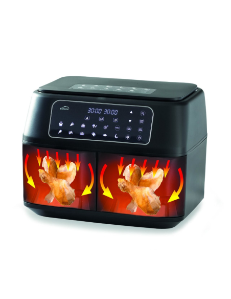 AIR FRYER (Friteuse) LACOR DUPLOAIR 4 Lx 2