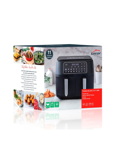 AIR FRYER (Friteuse) LACOR DUPLOAIR 4 Lx 2