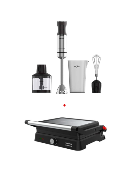 PACK (Mixeur Pro Chef 1502 SOLAC+PANINI BISTRO ESSENTIAL TAURUS)