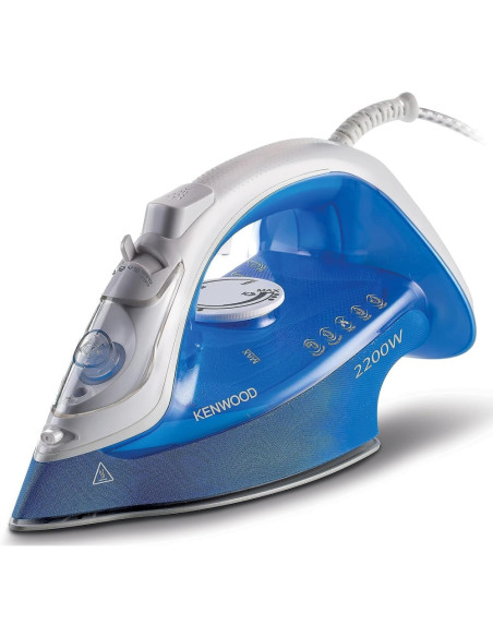 FER À VAPEUR KENWOOD CÉRAMIQUE 2200W,  40/130G, ANTI-GOUTTE BLEU