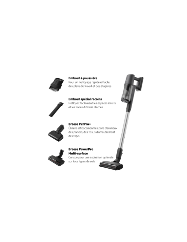 ASPIRATEUR AEG BALAI 0.5L, AUTONOMIE 50MIN, DARK GREY