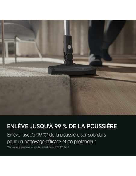 ASPIRATEUR AEG BALAI 0.5L, AUTONOMIE 40MIN, TUNGSTEN GRIS