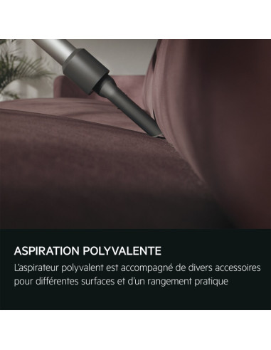 ASPIRATEUR AEG BALAI 0.5L, AUTONOMIE 40MIN, TUNGSTEN GRIS