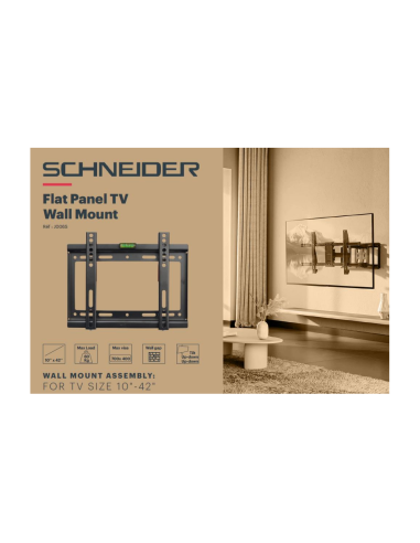 SUPPORT TV FIXE 10P-43P SCHNEIDER