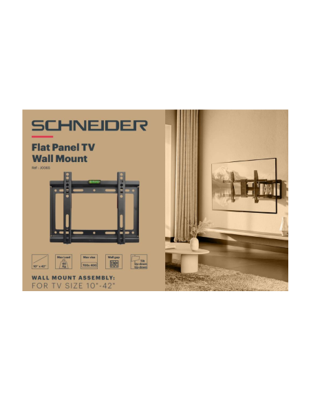 SUPPORT TV FIXE 10P-43P SCHNEIDER