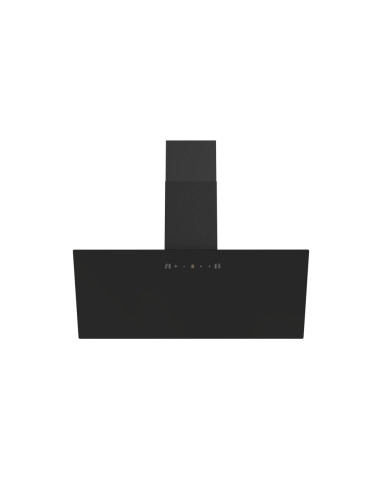 HOTTE SCHNEIDER DECORATIVE 90CM EN NOIR AVEC BLACK GLASS MOVABLE PANEL