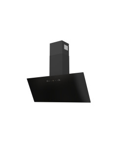 HOTTE SCHNEIDER DECORATIVE 90CM EN NOIR AVEC BLACK GLASS MOVABLE PANEL 2