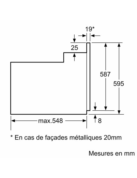 FOUR BOSCH ELECTRIQUE ENCASTRABLE 60cm MULTIFONCTION INOX