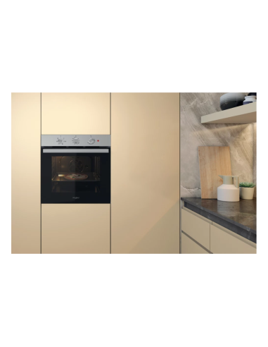 FOUR WHIRLPOOL ELECTRIQUE MULTIFONCTION PYROLYSE INOX (TRIO1)
