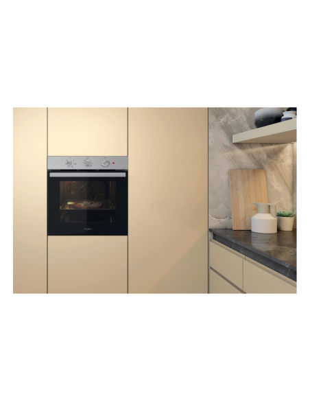 FOUR WHIRLPOOL ELECTRIQUE MULTIFONCTION PYROLYSE INOX (TRIO1)