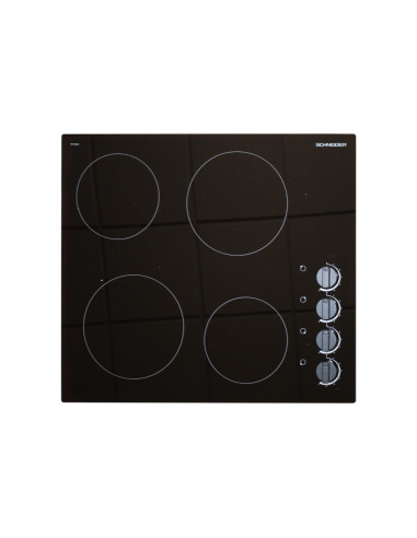 PLAQUE SCHNEIDER 4Z 60CM VITROCERAMIQUE AVEC BOUTONS