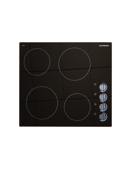 PLAQUE SCHNEIDER 4Z 60CM VITROCERAMIQUE AVEC BOUTONS