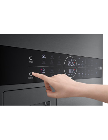 MACHINE A LAVER LG WASHTOWER 12KG/10KG  DARK SILVER