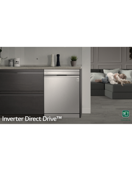 LAVE VAISSELLE 14 COUVERTS QUADWASH SMART A++ INOX LG