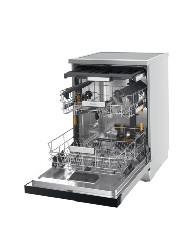 LAVE VAISSELLE WHIRLPOOL 15 COUVERTS 6EME SENS 8 PROGRAMMES A+++ INOX