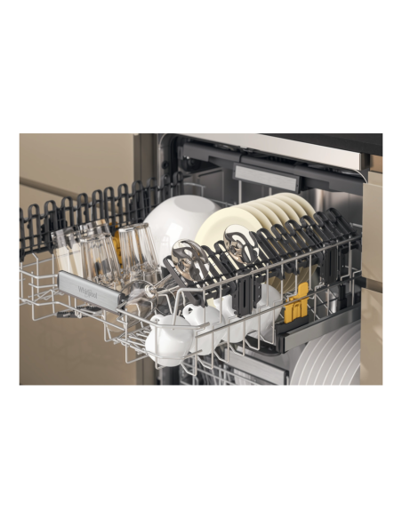 LAVE VAISSELLE WHIRLPOOL 15 COUVERTS 6EME SENS 8 PROGRAMMES A+++ INOX