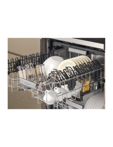 LAVE VAISSELLE WHIRLPOOL 15 COUVERTS 6EME SENS 8 PROGRAMMES A+++ INOX