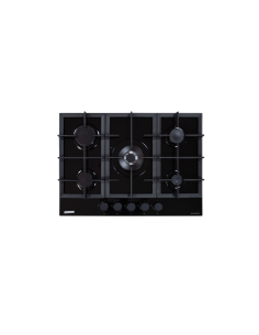 PLAQUE SCHNEIDER 5 FEUX 70 Cm EN VERRE NOIR