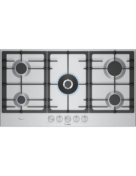 PLAQUE BOSCH 5 FEUX 90CM INOX