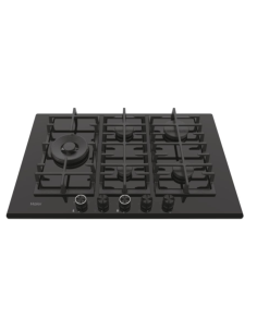 PLAQUE HAIER 5 FEUX 75CM EN VERRE NOIR 2